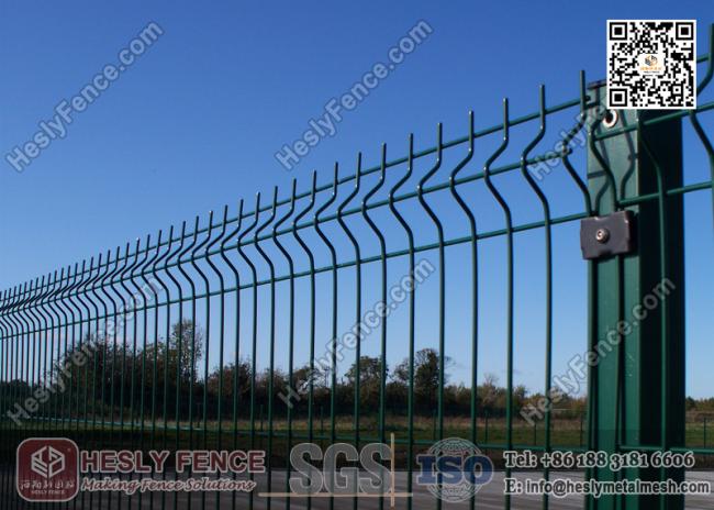 PVC coated Green Color Welded Wire Fencing Panel