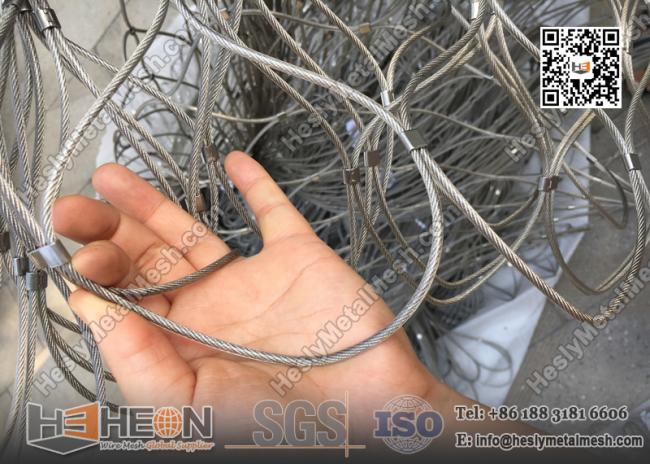 PVC coated Stainless Steel Wire Rope Mesh China Exporter