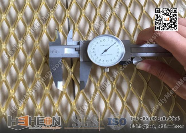 China Expanded Metal Sheet Golden Color