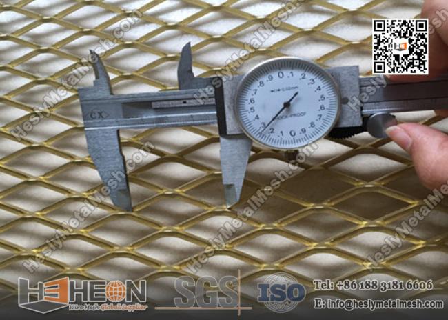 China Golden Color Expanded Metal Mesh