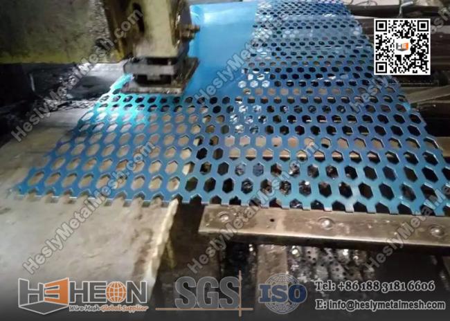 Hexagonal Hole Perforated Metal Sheet