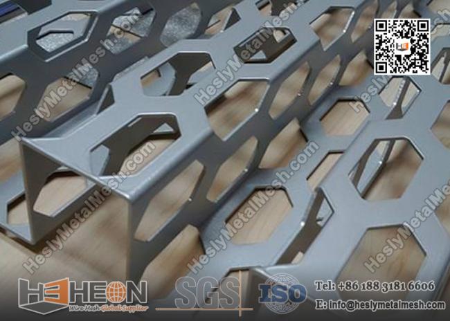 Hexagonal Hole Corrugated Perforated Metal Panel