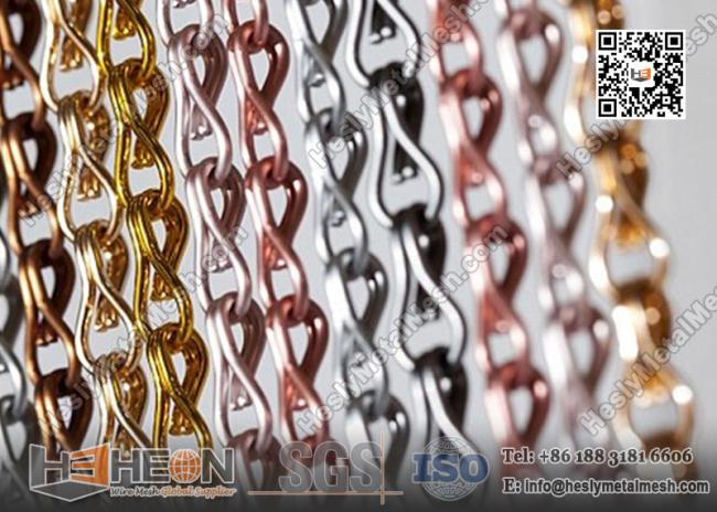 Aluminum Chain Mesh Divider for restaurant