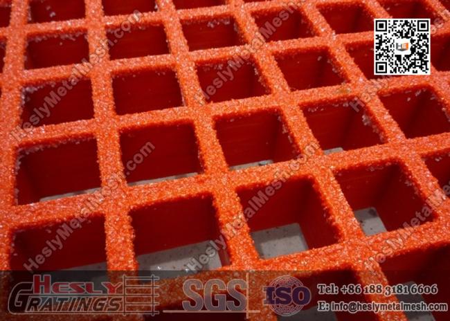 Red Color Fire Retardent FRP Grating Sheet