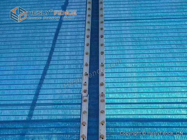 Blue PET Fabric Mesh wind fence