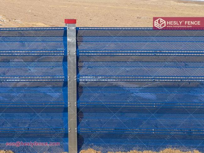 steel corrugated wind fence