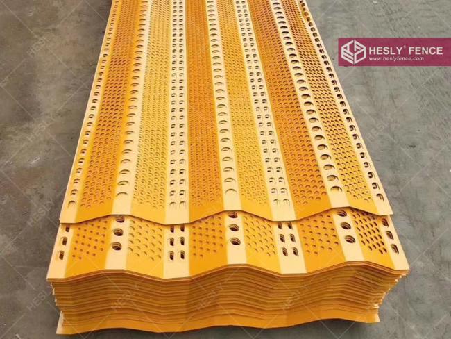 three peak wind barrier panels