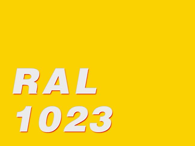 Traffic yellow RAL1023 Traffic yellow RAL1023