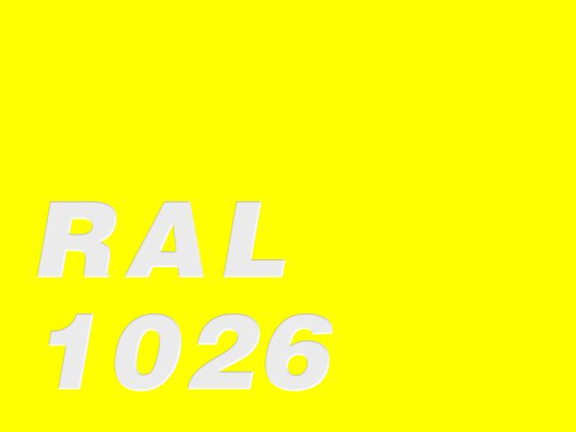 Yellow RAL1026 Yellow RAL1026