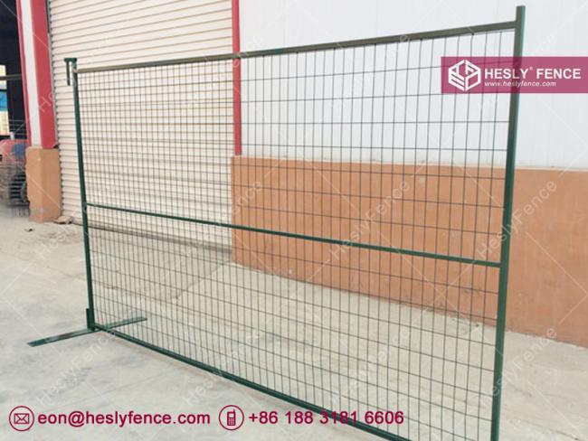 green movable mesh fence panels