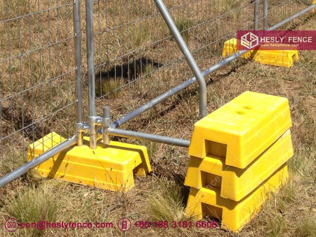temporary fencing plastic block