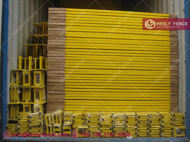 Yellow Temporary Fence China Factory Sales