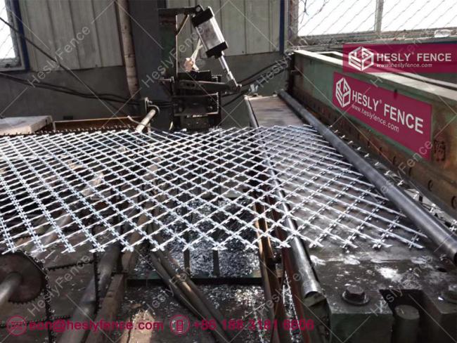 diamond hole razor mesh sheet Hesly Fence China exporter