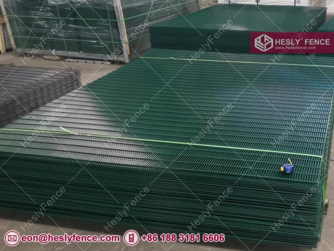 green 358 high security fencing panels