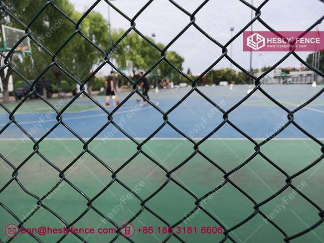 PVC coated chain link fence