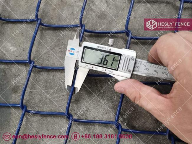 blue chain link mesh
