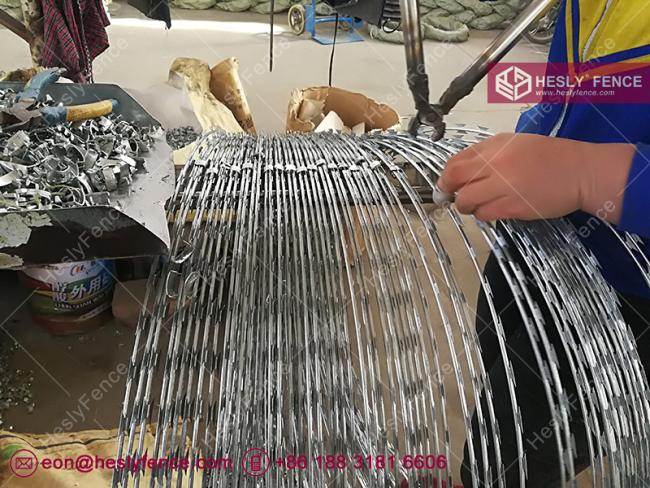 galvanised razor wire