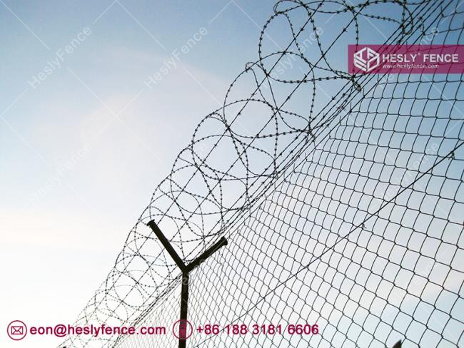 galvanized chain link fence