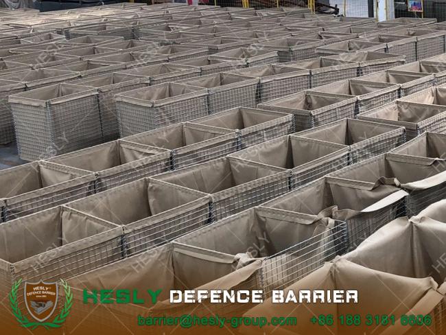 military gabion barrier