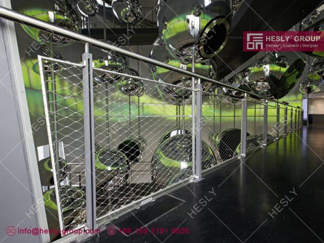 flexible rope mesh fence