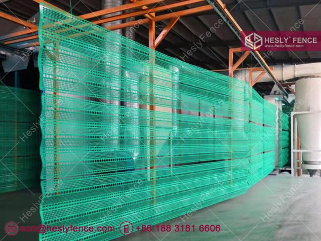 Corrugated Perforated Metal Wind Fence