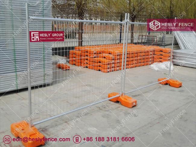 blow mould feet temp fencing panels