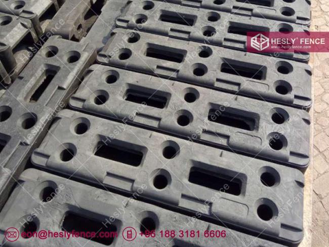 temporary fence rubber feet