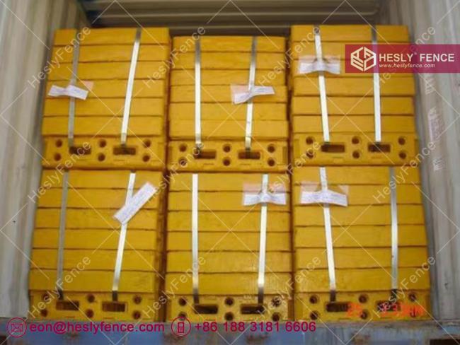 yellow recycled rubber feet