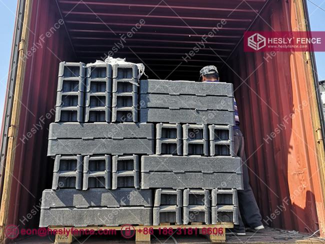 temporary fence rubber feet