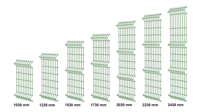 HESLY 3D Welded Wire Mesh Fence Panels