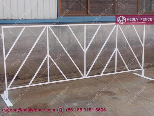 decorative temporary fencing panel
