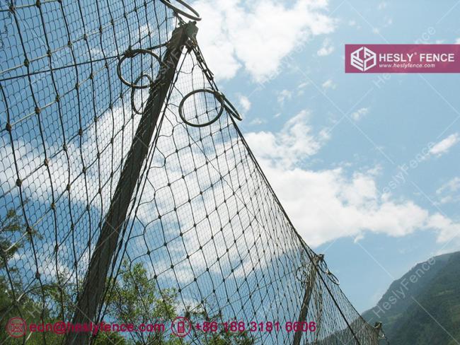 passive rockfall barrier system