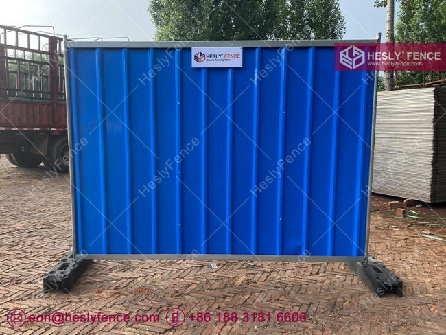 STEEL HOARDING TEMPORARY SITE FENCING PANELS