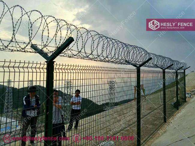 welded wire mesh fence for airport perimeter