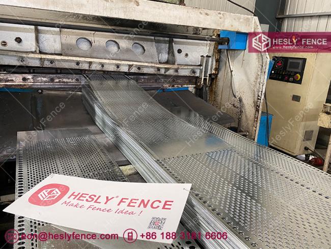 perforated steel wind barrier panel