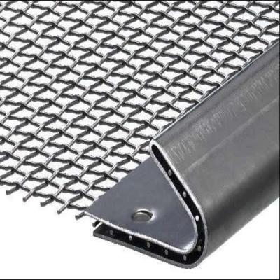 China Woven Filter Vibratory Screen Mesh With Hook Crimped Wire For Mining for sale