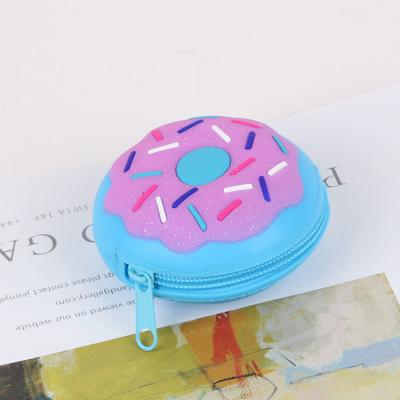 China Waterproof Cartoon Coin Purse Case Silicone Rubber Wallet With Zipper for sale