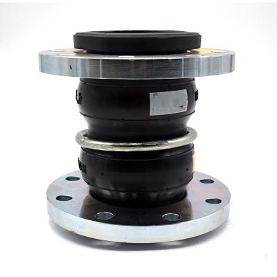 China EPDM NBR Double Sphere Rubber Expansion Joint Sea Water for sale
