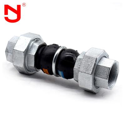 China China DN80 Union Type Threaded Rubber Expansion Joint Vulcanized for sale