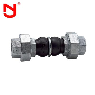China Industrial Pipe Dn65 Flexible Bellows Expansion Joint Screwed Union for sale
