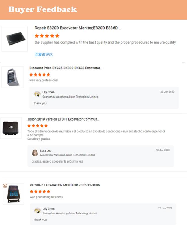 Customer feedback and reviews
