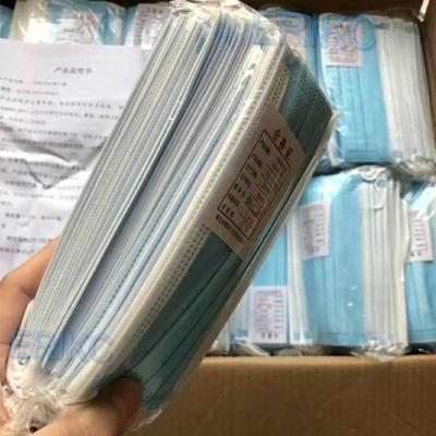 China Fast delivery Hot Sale 3-layers Mouth Masks Non Woven Disposable Anti-Dust Meltblown cloth Masks Earloops Masks for sale