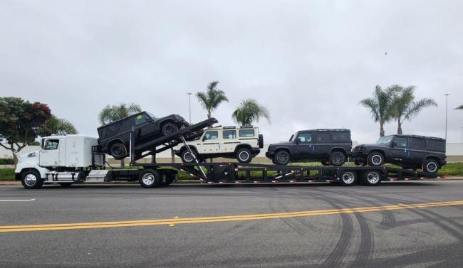 China Anton 6/7/8 PCS Car Carrier Trailer 2 Axle Car Transport Semi-Trailer