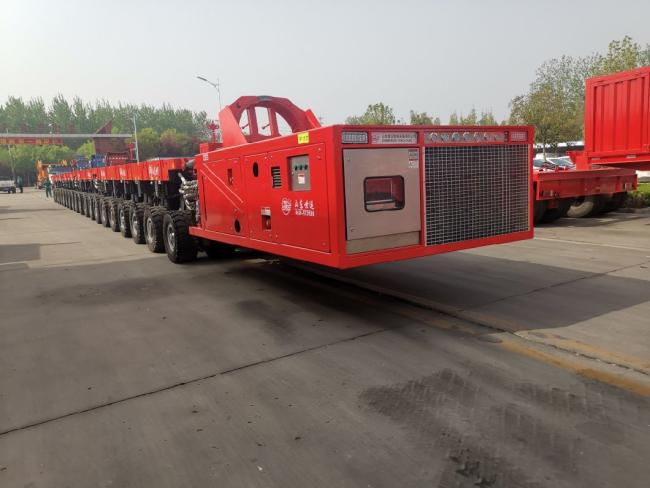 Safe Lowbed Trailer Large Equipment Hydraulic Axis Semi-Trailer