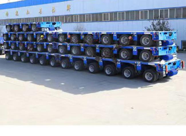 Made in China 300-Ton Hydraulic Steering Hydraulic Heavy Equipment Trailer