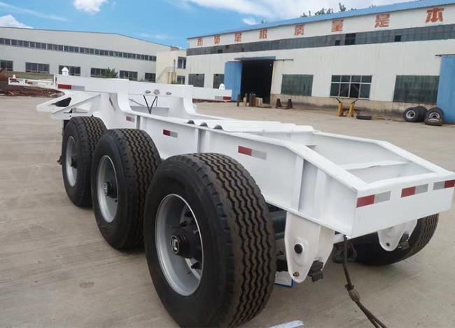 Two Trailer Tandem Container Flatbed Trailer Hot Design on Sale