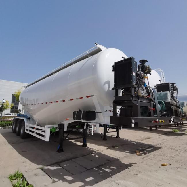 High-Capacity Material Transportation Tank Powder Cement Trailer