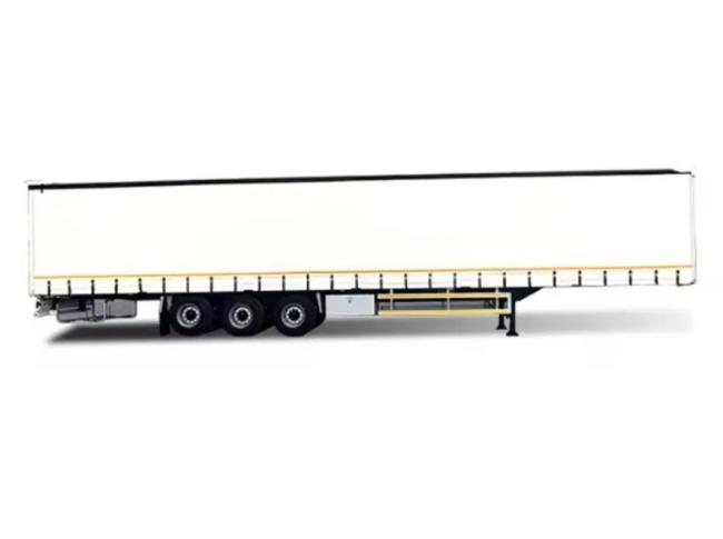 3 Axles Box Body Curtain Side Van Truck Semi Cargo Trailer