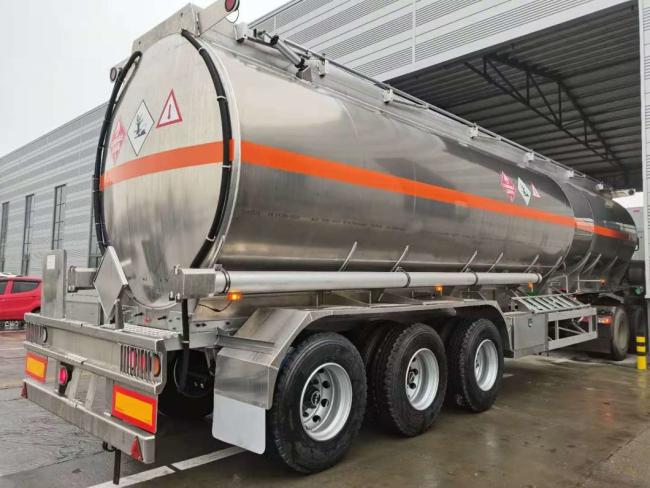 Hot New 3/4 Axle 45000 50000 Liters 50 Cbm Tank Trailers Gasoline Fuel Transport Tank Truck