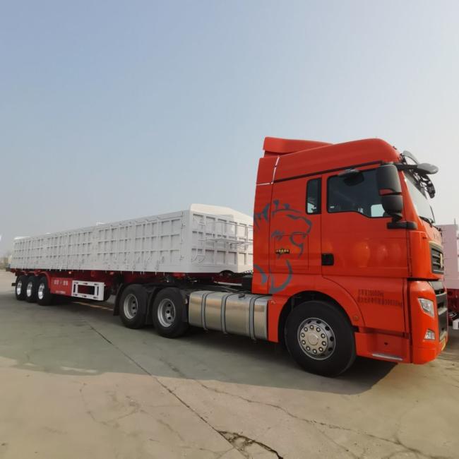 Factory Sale 3axle 50tons-80tons Cargo Transport Box Semi Trailer